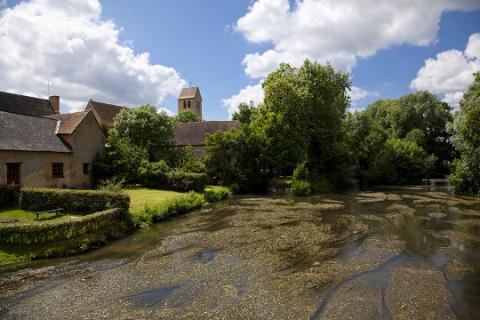 ASNIERES_vue église sur l'église et sur la vègre_© J.-P. Berlose