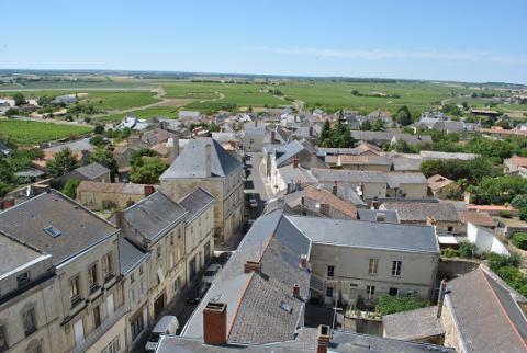 Le Puy_vue du village depuis le panorama <sup>©</sup>PCC49